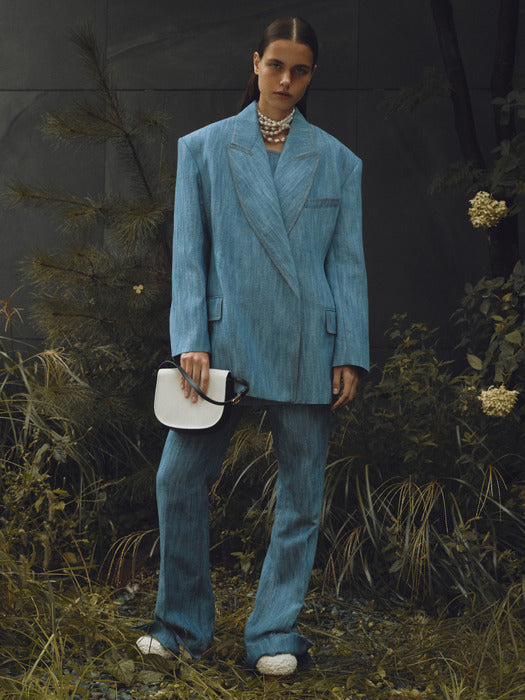 [recto] BASTIA COTTON OVER FIT DOUBLE BOAT JACKET (BLUE)