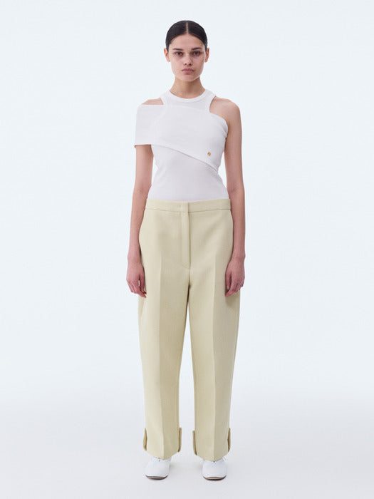 [recto] ROLL UP CROP PANTS (LEMON YELLOW)