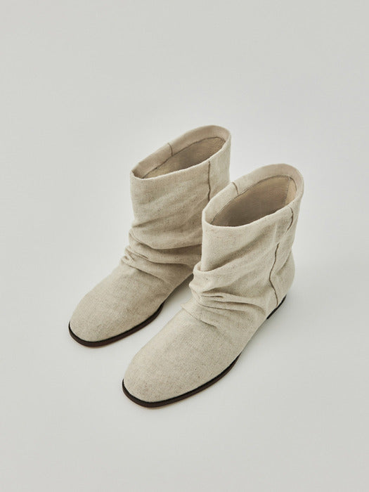 [moia] linen boots (ecru)