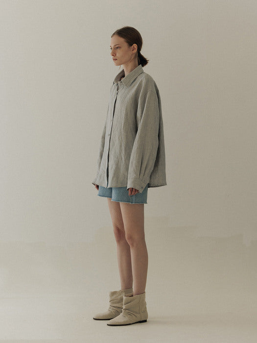 [moia] linen boots (ecru)