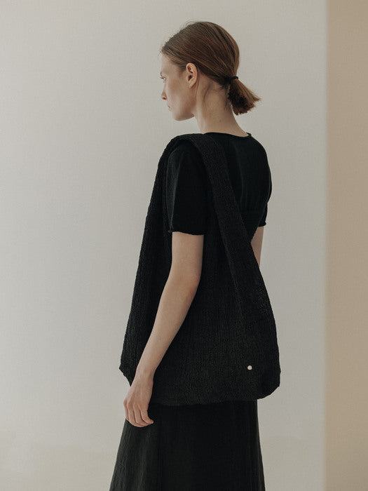 [moia] laid bag (charcoal)