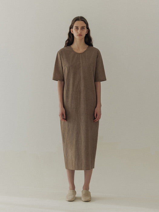 [moia] drawstring dress (indian brown)