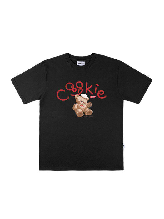 [ambler] COOKIE Over fit T-Shirts AS1002 (Black)