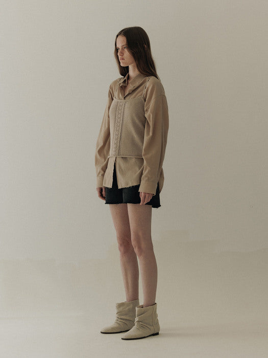 [moia] half denim (vintage black)