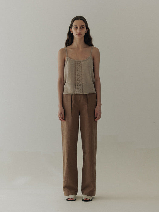 [moia] lace sleeveless (sand beige)