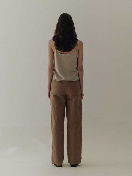 [moia] lace sleeveless (sand beige)