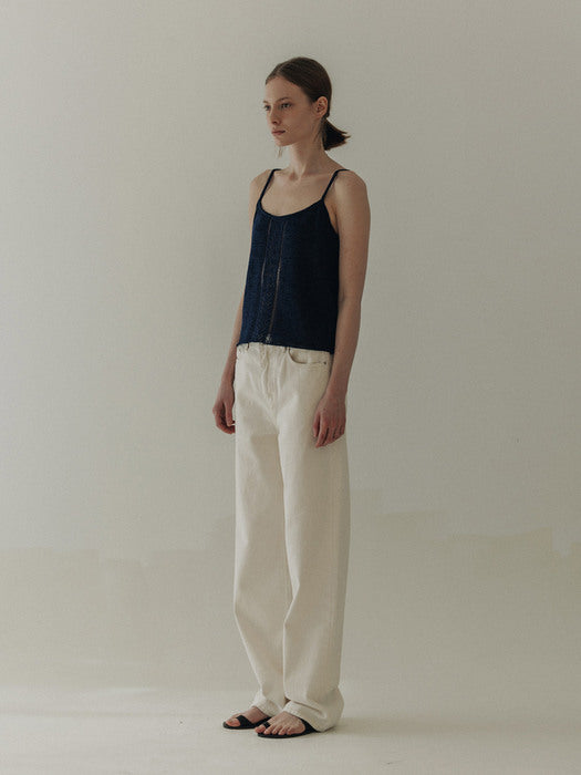 [moia] lace sleeveless (vintage blue)