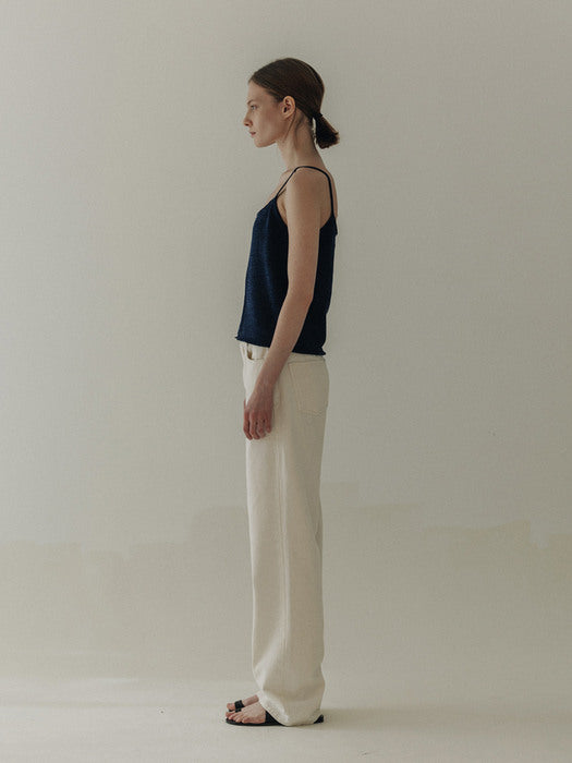 [moia] lace sleeveless (vintage blue)