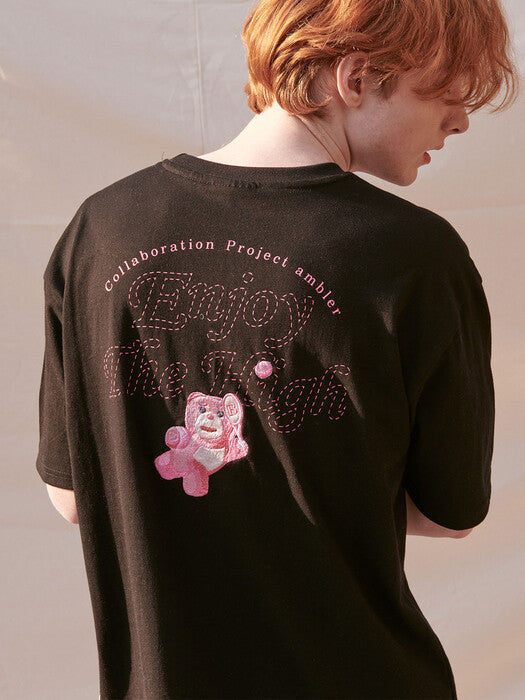 [ambler] Tennis Belly Over T-Shirts BS201 (Black)