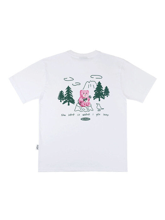 [ambler] Song in the Forest Over T-Shirts BS205 (White)