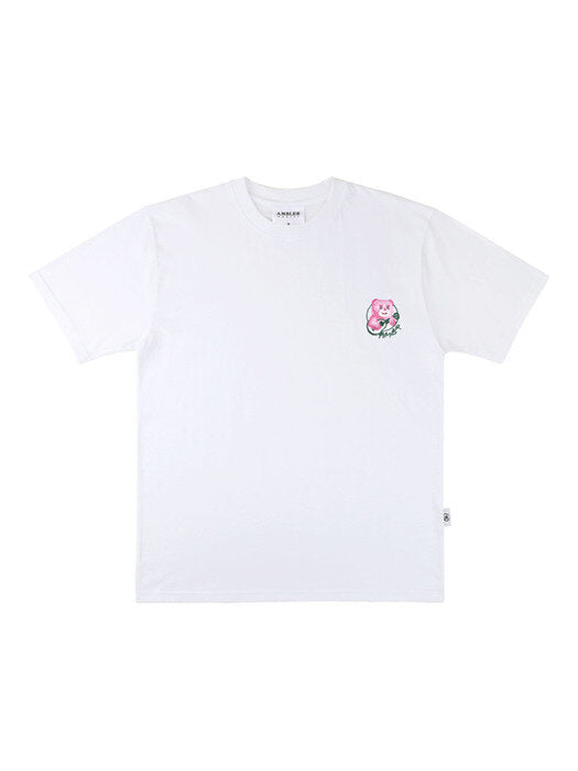[ambler] Song in the Forest Over T-Shirts BS205 (White)