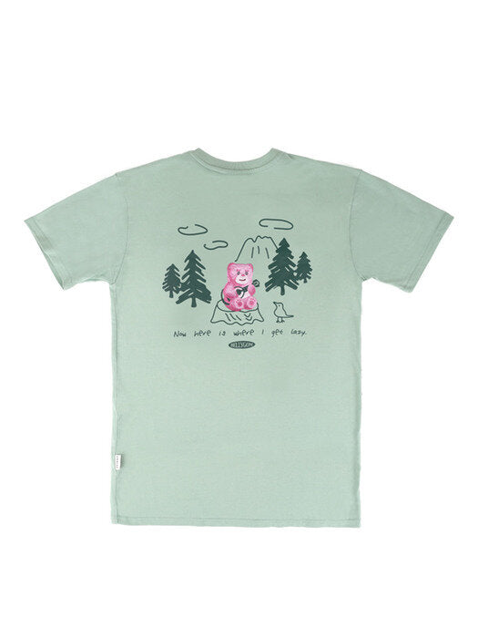 [ambler] Song in the Forest Over T-Shirts BS205 (Green)