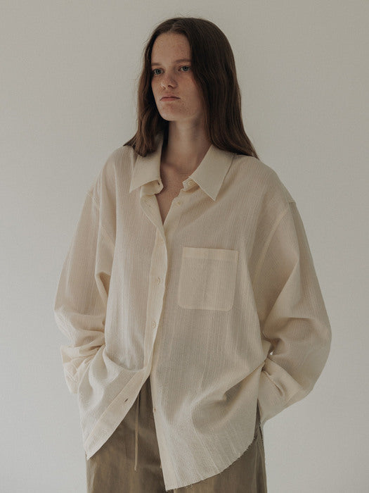 [moia] cutting shirt (ecru)