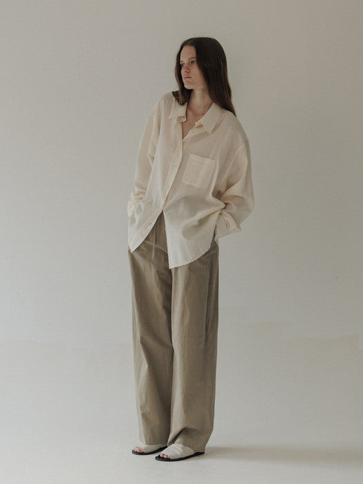 [moia] cutting shirt (ecru)