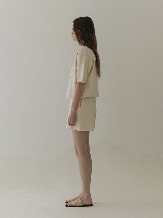 [moia] cozy half knit (ivory)