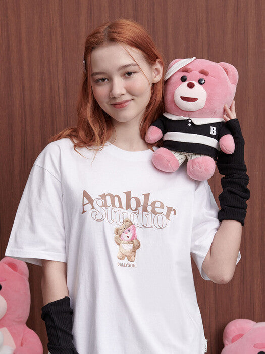 [ambler] WHU A U Over T-Shirts BS206 (White)