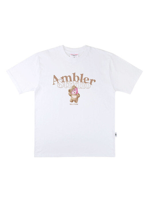 [ambler] WHU A U Over T-Shirts BS206 (White)