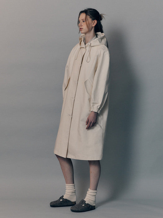 Nothing Written Cotton rain coat (Ivory)