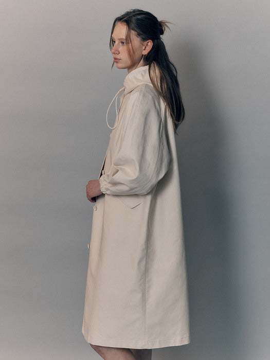 Nothing Written Cotton rain coat (Ivory)
