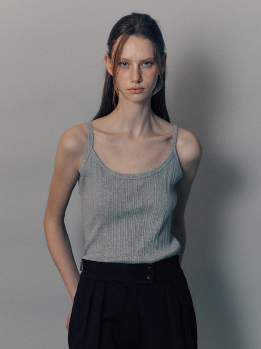 [nothing written] Lessi cotton sleeveless (Gray)