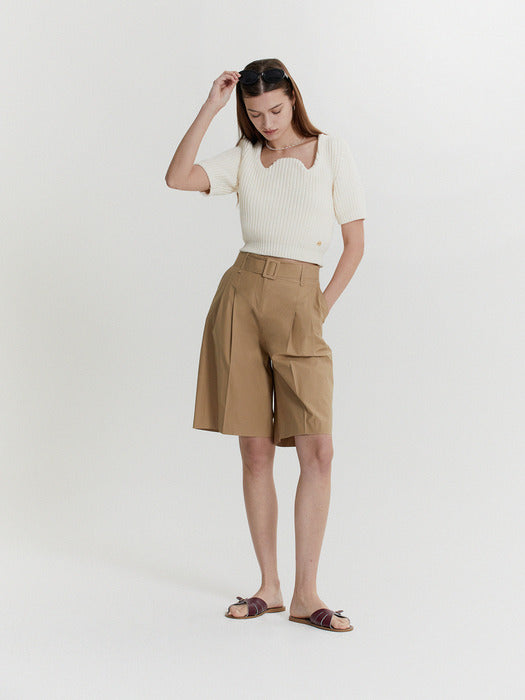 [recto] SIGNATURE SCOOP NECK CHUNKY KNIT (IVORY)