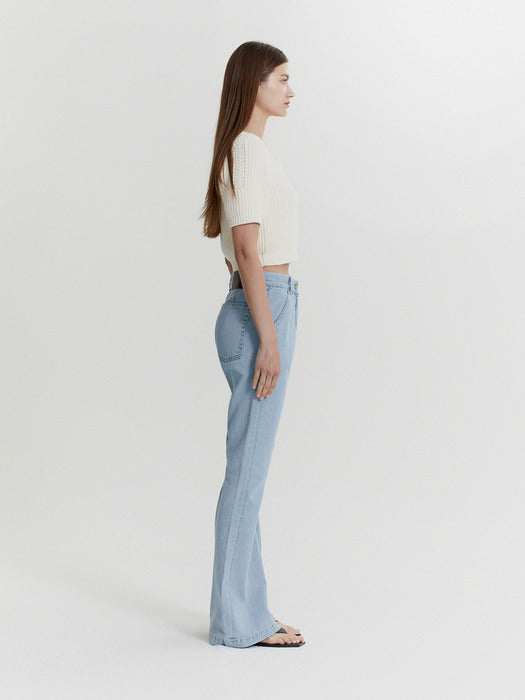 [recto] SIGNATURE SCOOP NECK CHUNKY KNIT (IVORY)