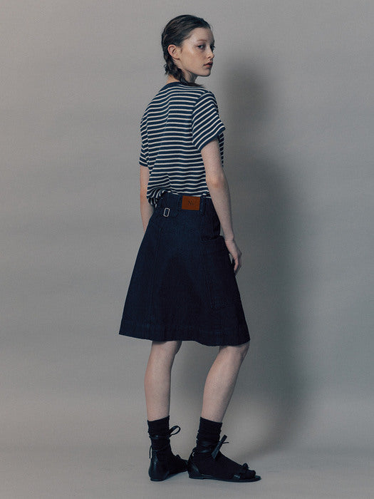 Nothing Written Penico stripe t-shirt (Navy)
