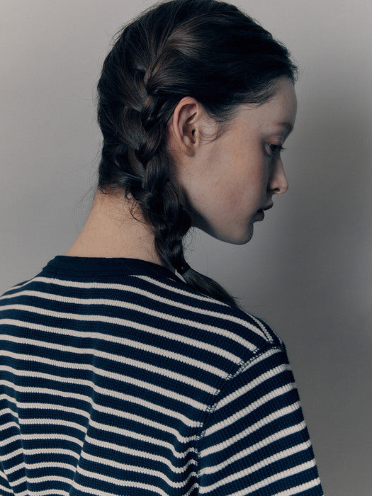 Nothing Written Penico stripe t-shirt (Navy)