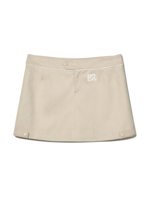 JADEN SUEDE SKIRT(CREAM)