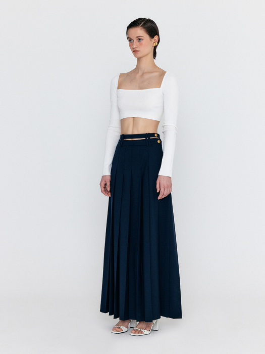 Eenk Wsquare Square Neck Knit - Ivory