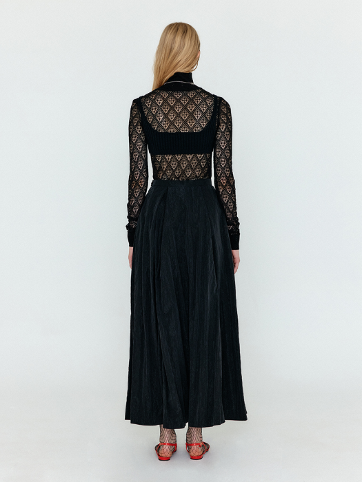 Eenk Wes Micro Knit Bra Top - Black