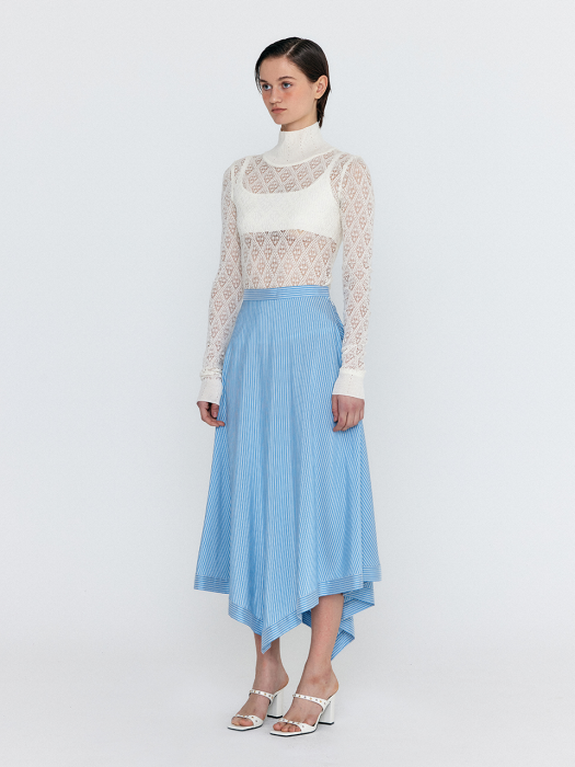 Eenk Wes Micro Knit Bra Top - Ivory