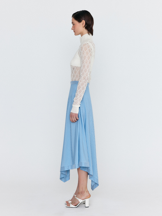 Eenk Wes Micro Knit Bra Top - Ivory