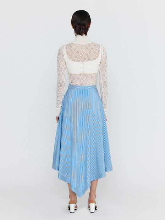 Eenk Wes Micro Knit Bra Top - Ivory