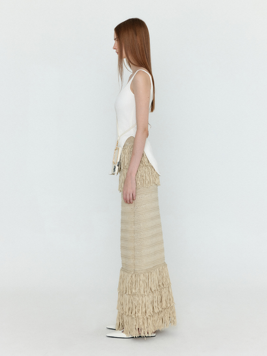 Eenk Wesle Bustier Knit Top - Ivory
