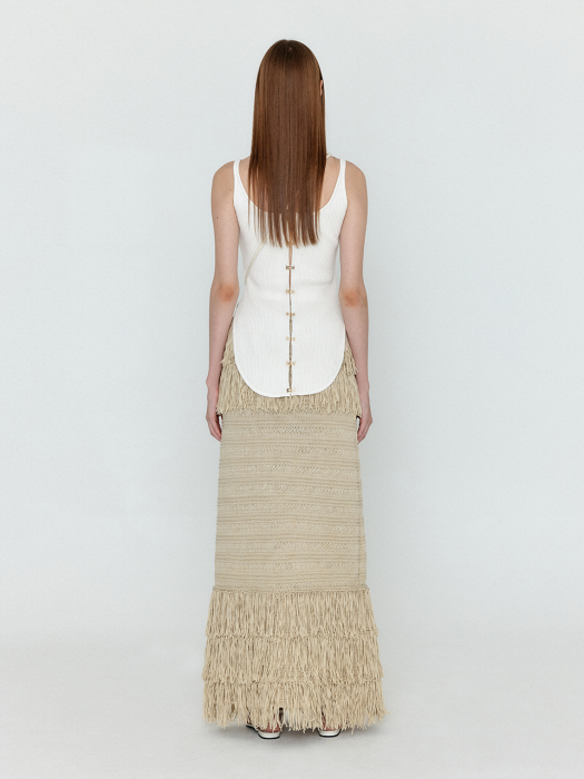 Eenk Wesle Bustier Knit Top - Ivory
