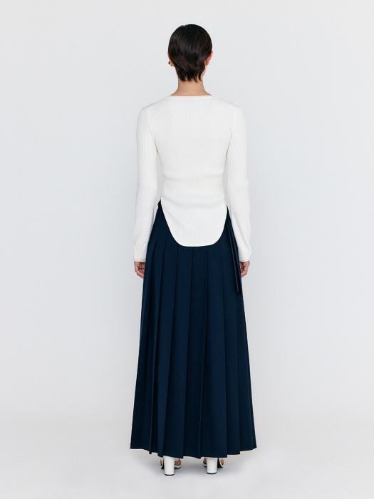 Eenk Westey U-Neck Cardigan - Ivory