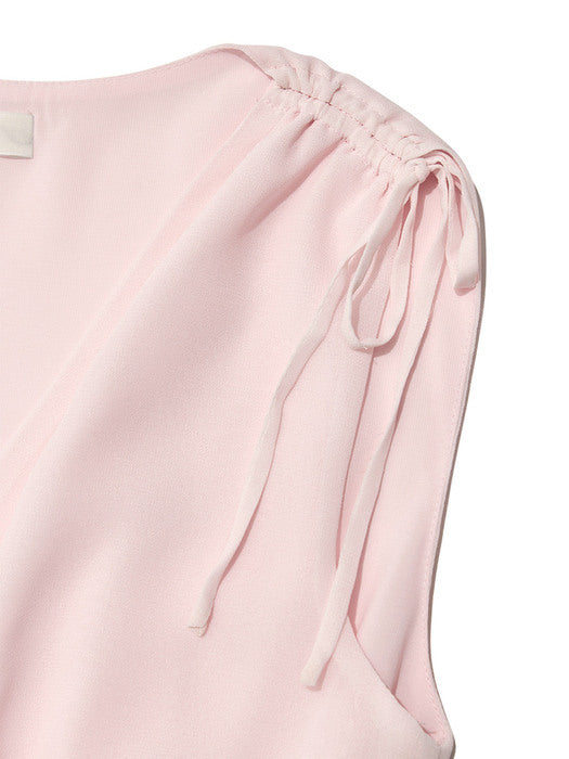 LINA SHIRRING DRESS(PINK)