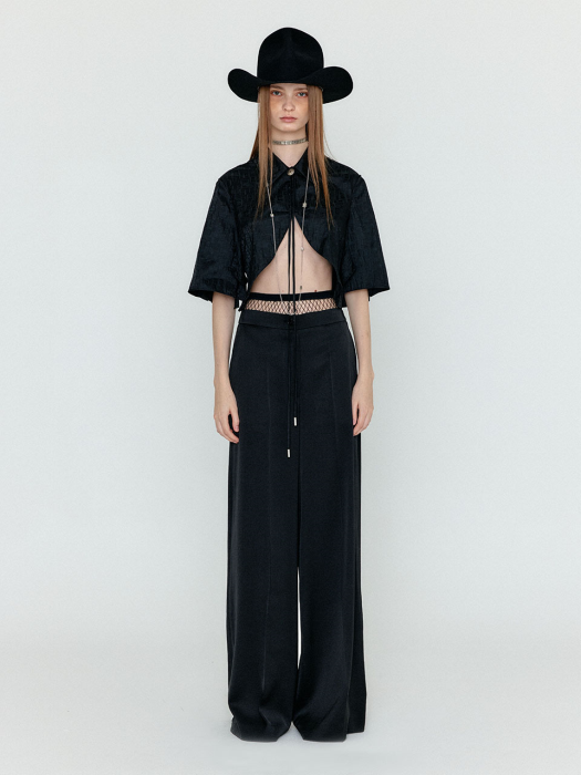[EENK] Wenez Wide Pants - Black