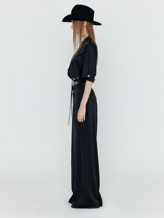 [EENK] Wenez Wide Pants - Black