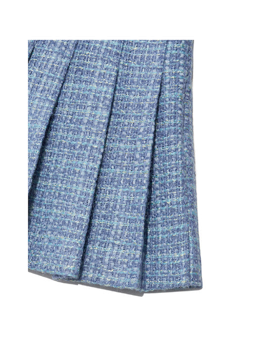 NELLE TWEED SKIRT(BLUE)