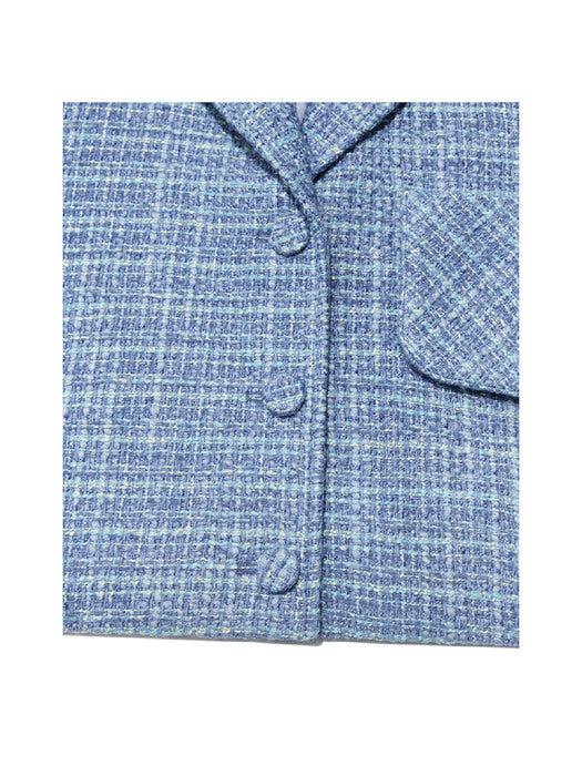 NELLE TWEED JACKET(BLUE)