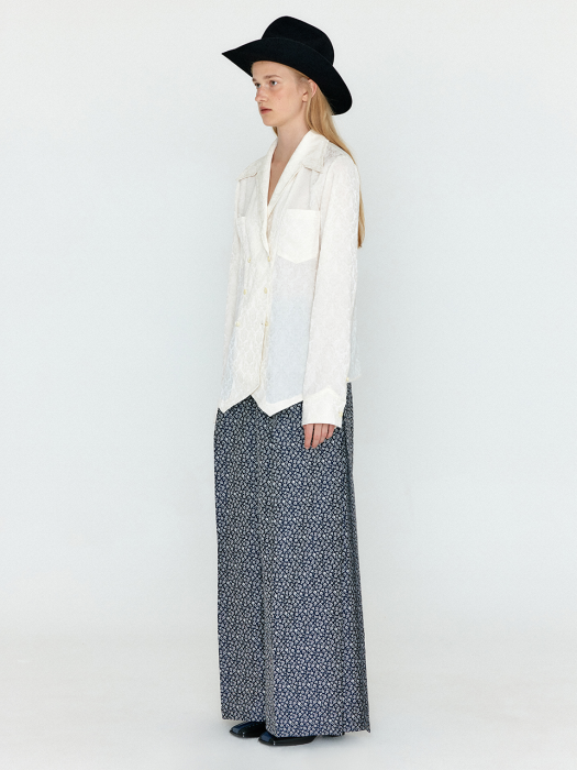 [EENK] Winslie Double Breasted Shirt - Ivory