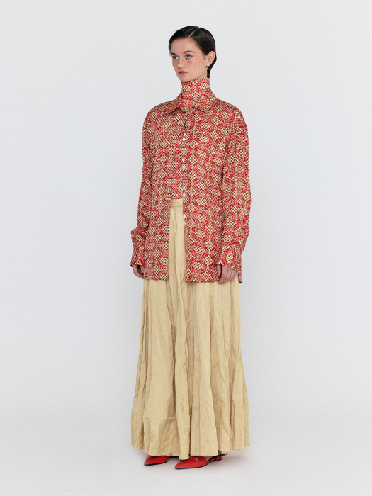Eenk Wirina Basic Shirt - Red Multi