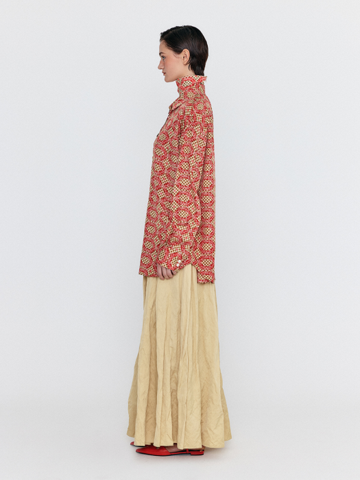 Eenk Wirina Basic Shirt - Red Multi