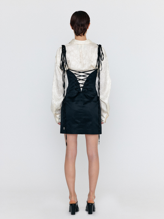 [EENK] Webria Bustier Mini Dress - Black