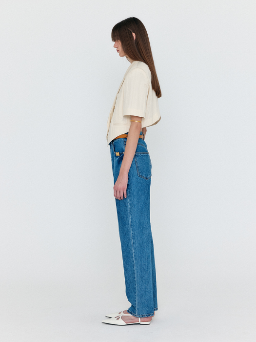 Eenk Wesica Classic Denim Pants - Denim Blue