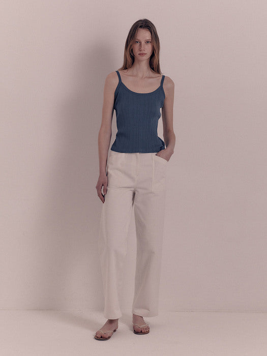 [nothing written] Bas loose trousers (Cream)