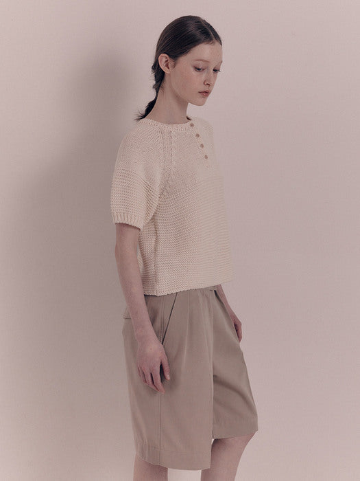 [nothing written] Heritage bermuda pants (Camel)