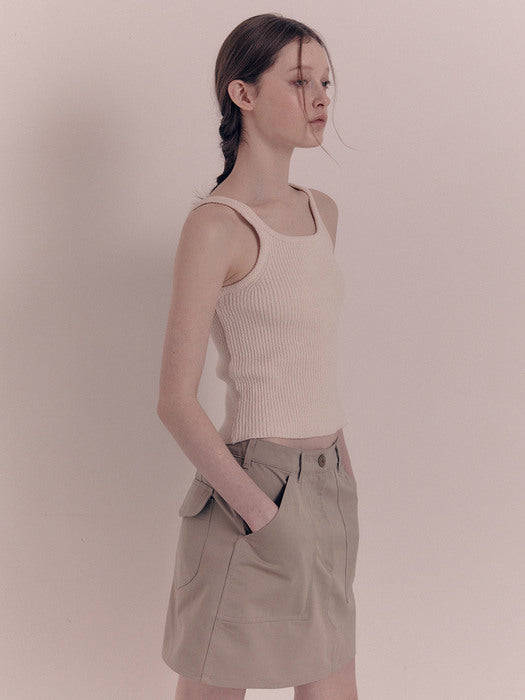 [nothing written] Sam mini skirt (Light gray)